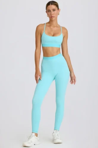 Soft Active-leggings i aqua