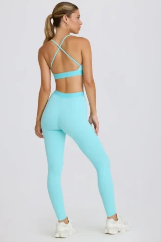 Soft Active-leggings i aqua