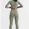 Soft Active-leggings i full längd i bambugrönt