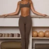 Soft Active-leggings i full längd i färgen Cocoa