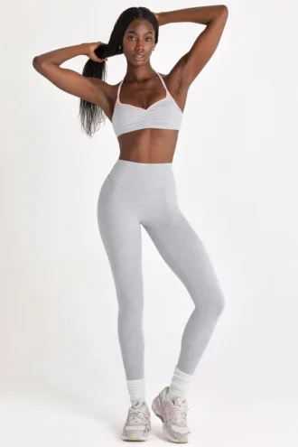 Soft Active-leggings i gråmelerat