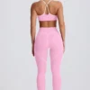 Soft Active-leggings med medelhög midja i babyrosa