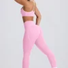 Soft Active-leggings med medelhög midja i babyrosa