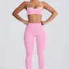 Soft Active-leggings med medelhög midja i babyrosa