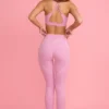 Soft Active-leggings med medelhög midja i dammrosa