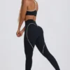 Soft Active-leggings med medelhög midja i svart