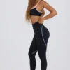 Soft Active-leggings med medelhög midja i svart