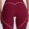 Soft Active-leggings med medelhög midja i vinrött