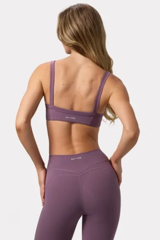 Soft Active-sport-BH med sömdetaljer i Dusk