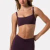 Soft Active-leggings med rynkad midja i färgen Plum