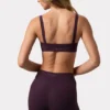 Soft Active-leggings med rynkad midja i färgen Plum