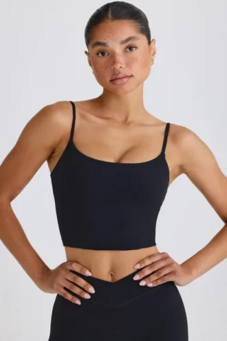 Soft Active-linne i svart