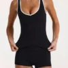 Soft Active-linne i svart