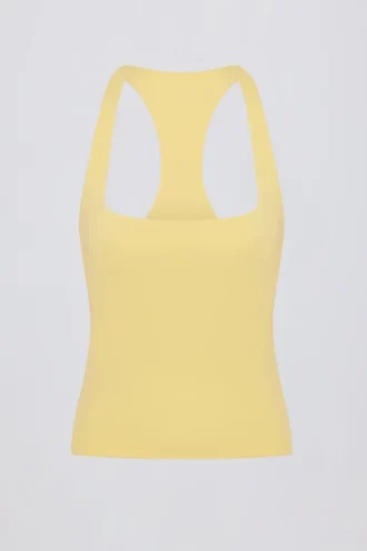Soft Active-linne med racerback i färgen Lemon