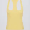 Soft Active-linne med racerback i färgen Lemon