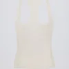 Soft Active-linne med racerback i krämfärg