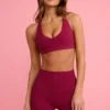 Soft Active minishorts i burgundy