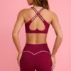 Soft Active minishorts i burgundy