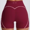 Soft Active minishorts i burgundy
