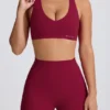 Soft Active minishorts i burgundy