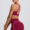 Soft Active minishorts i burgundy