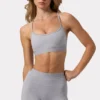 Soft Active minishorts i gråmelerat