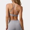 Soft Active minishorts i gråmelerat