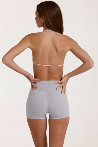 Soft Active minishorts i gråmelerat