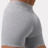 Soft Active minishorts i gråmelerat