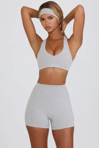 Soft Active minishorts i grått