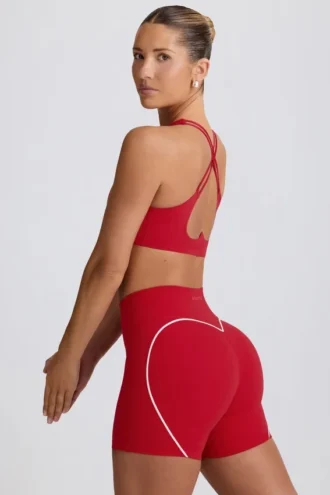 Soft Active minishorts i Hot Red