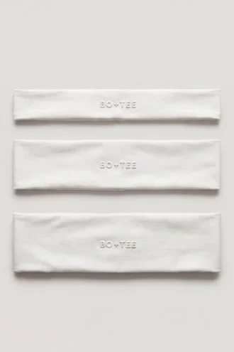 Soft Active-pannband, 3-pack i färgen Milk