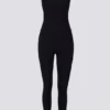 Soft Active rygglös jumpsuit i svart