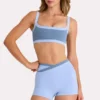 Soft Active Shorts  i Sky