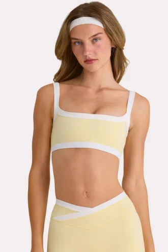 Soft Active-sport-BH i färgen Lemon