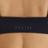 Soft Active-sport-BH med kontrastkant i svart