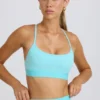 Soft Active-sport-BH med korsad rygg i aqua