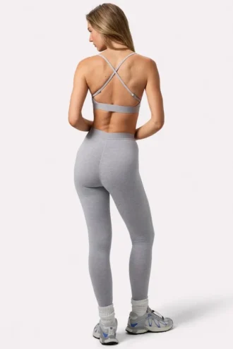 Soft Active-leggings i gråmelerat