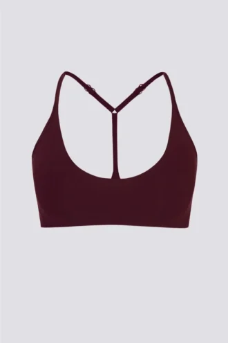 Soft Active-sport-BH med racerback i burgundy
