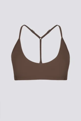 Soft Active-sport-BH med racerback i färgen Cocoa