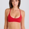 Soft Active sport-BH med racerback i Strawberry Red