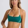 Soft Active sport-BH med rund halsringning i Varsity Green