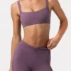 Soft Active-sport-BH med sömdetaljer i Dusk