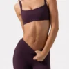 Soft Active sport-BH med sömdetaljer i färgen Plum