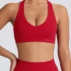 Soft Active sport-BH med V-ringning i Hot Red