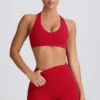 Soft Active sport-BH med V-ringning i Hot Red