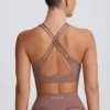 Soft Active sport-BH med V-ringning i Mocha