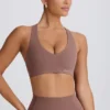 Soft Active sport-BH med V-ringning i Mocha