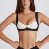 Soft Active sport-BH med vridet framsida i svart