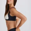 Soft Active sport-BH med vridet framsida i svart